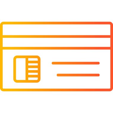 Kredi kartıyla. Basit resimleme