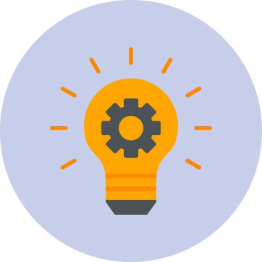 Fikir modern simgesi, vektör illüstrasyonu