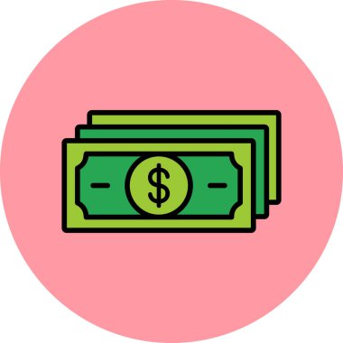 para ve finans kavramı, basit özet vektör tasarımı