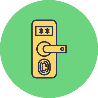 Parmak izi simgesinin vektör illüstrasyonu