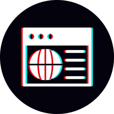 vector illustration of abstract website