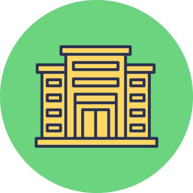 Alışveriş merkezi, süpermarket web simgesi basit illüstrasyon