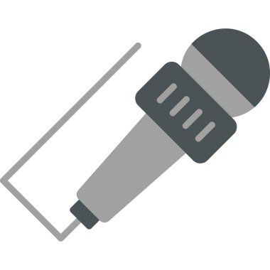 mikrofon simgesi vektör illüstrasyonu