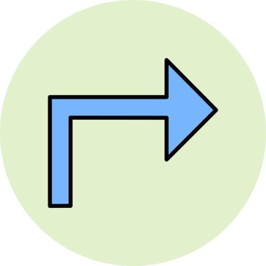 ok simgesi işaret vektör illüstrasyonu