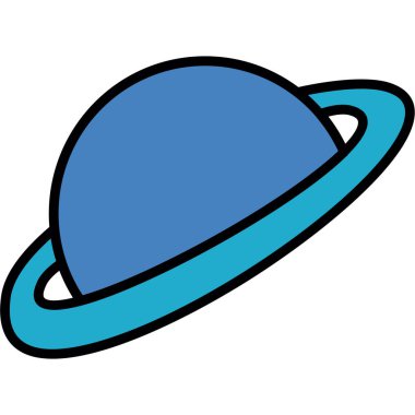 Astronomi. Web simgesi basit illüstrasyon