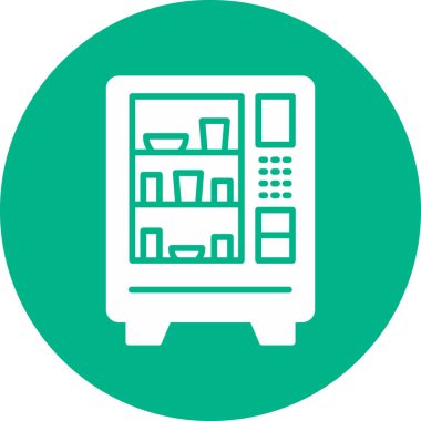 Satış makinesi. Web simgesi basit tasarım