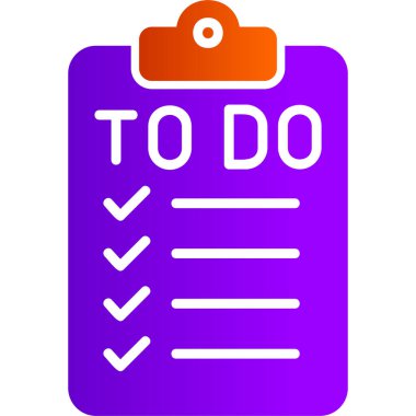 Kontrol listesi. Web simgesi basit illüstrasyon