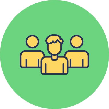 Abstract vector illustration of team work