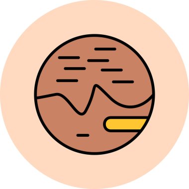 Gezegen simge vektör çizim