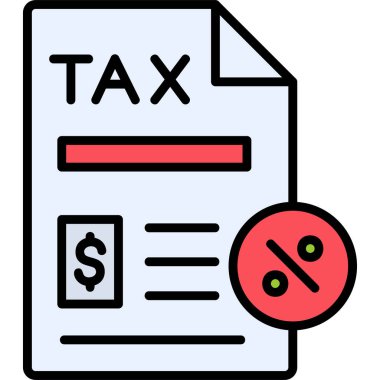 Vergi Kağıtları vektör illüstrasyonu