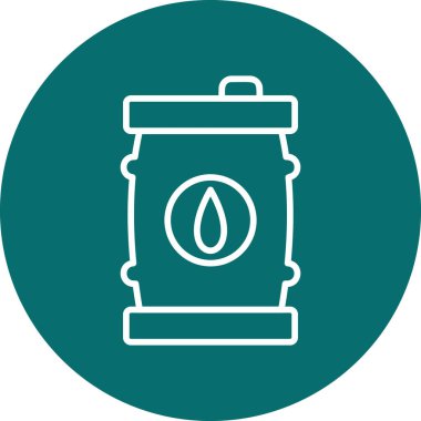 Petrol varili simgesinin vektör çizimi