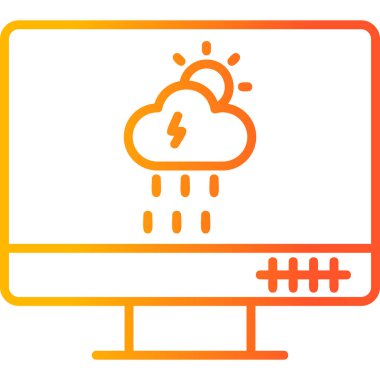 Hava güncellemesi modern simge, vektör illüstrasyonu