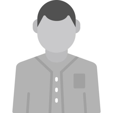 Adamım. Web simgesi basit illüstrasyon 