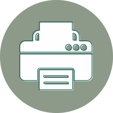 vektör yazıcı simgesi modern illüstrasyon