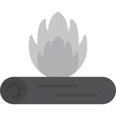 Şenlik ateşi modern ikon vektör illüstrasyonu