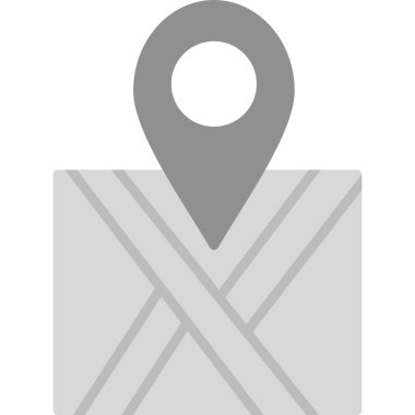 konum. Web simgesi basit illüstrasyon