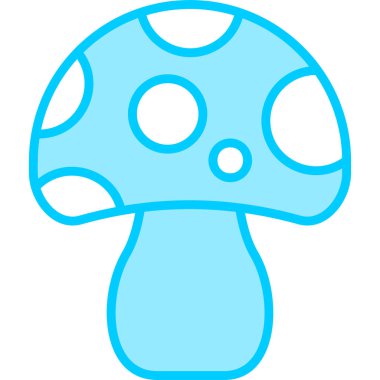 mantar simgesi vektör illüstrasyonu