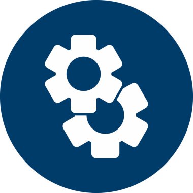 Gear modern simge, vektör illüstrasyonu