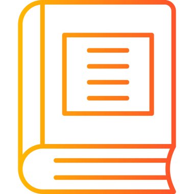 Kitap simgesi, modern tasarım illüstrasyonu