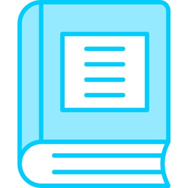 Kitap simgesi, modern tasarım illüstrasyonu