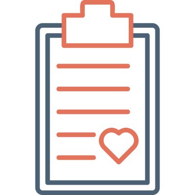 Kalp. Web simgesi basit illüstrasyon