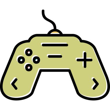 Oyun kumandası simgesi. vektör illüstrasyonu