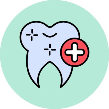 Diş. Web simgesi basit illüstrasyon