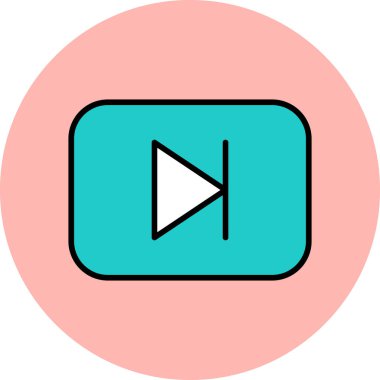 soyut arkaplanda çalma simgesi izole edildi