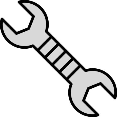 İngiliz anahtarı. Web simgesi basit tasarım