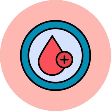 Kan damlası. Web simgesi