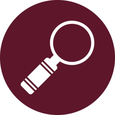 Büyütme cam ağ ikonu vektör illüstrasyonu