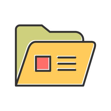 Belge simgesinin vektör illüstrasyonu