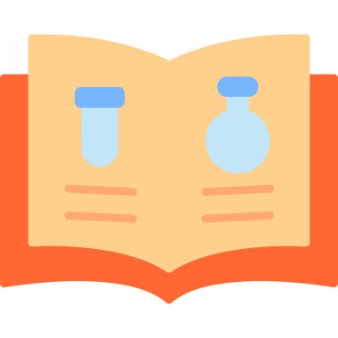 Bilim kitabı simgesi, modern tasarım illüstrasyonu