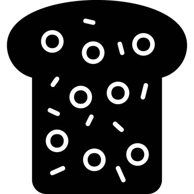 Yemek. Web simgesi basit illüstrasyon