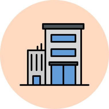 Ofis simgesi vektör illüstrasyonu