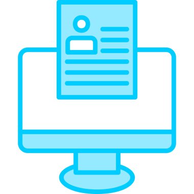  Çevrimiçi Web simgesine Basit illüstrasyonla Devam Et