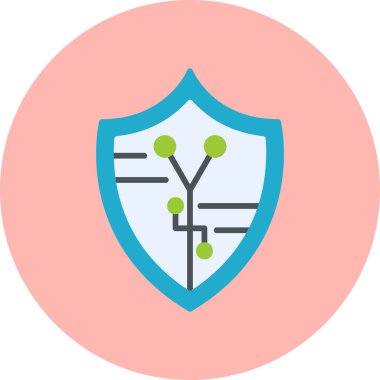 kalkan simgesi, vektör illüstrasyonu basit tasarım