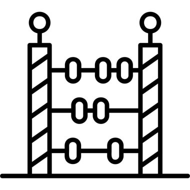 Abaküs. Web simgesi basit illüstrasyon