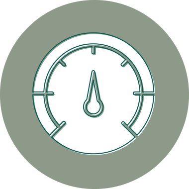 Hız göstergesi simgesi, web sade illüstrasyonu