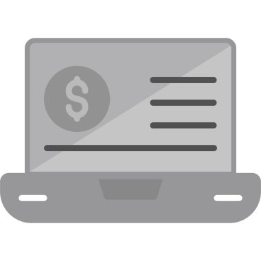 Bilgisayar. Web simgesi basit illüstrasyon