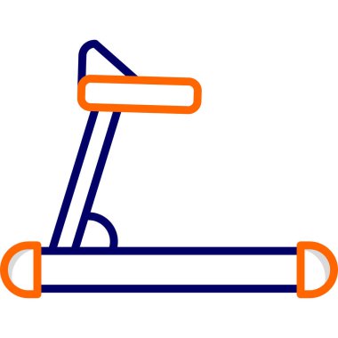 koşu bandı simgesi vektör çizimi