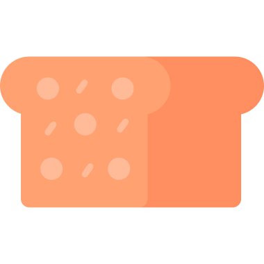 Ekmek. Web simgesi basit illüstrasyon