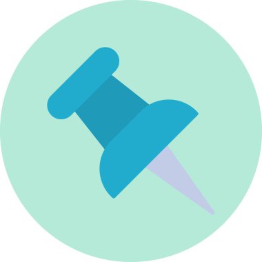 Pin simgesinin vektör illüstrasyonu