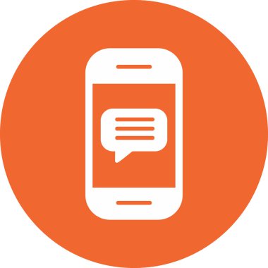 ileti ikonu vektör illüstrasyonu