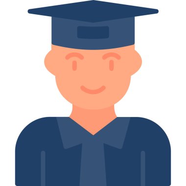 öğrenci simgesi vektör illüstrasyonu