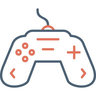 Oyun kumandası simgesi. vektör illüstrasyonu