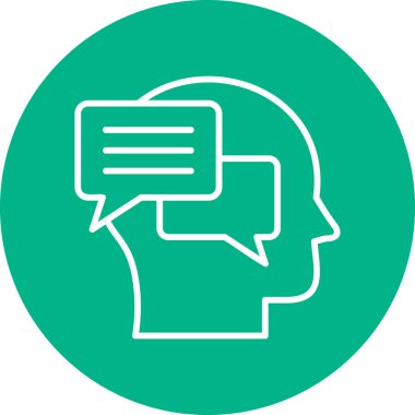 Sohbet simgesi vektör illüstrasyonu