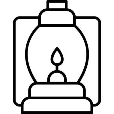 Fener modern simgesi, vektör illüstrasyonu