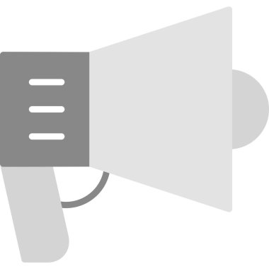 Megafon ikonu vektör illüstrasyonu