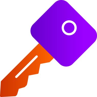 Anahtar. Web simgesi basit illüstrasyon